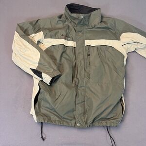 Columbia Cross Terra Interchange‎ Ski Snow jacket 2XT. 3-in-1 Colorblock Grn Zip